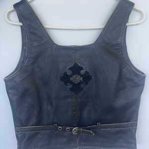 Harley-Davidson Black Leather Vest